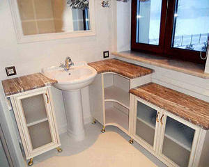 Столешницы для ванных комнат из травертина 3